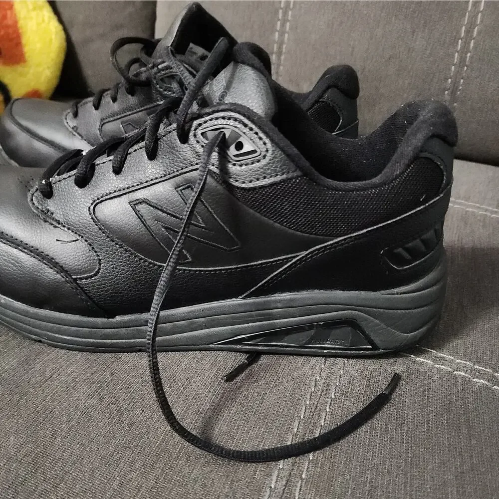 New Balance 928v3 Rollbar Black Leather Walking Shoes MW928BK3 Men's Size 15 D